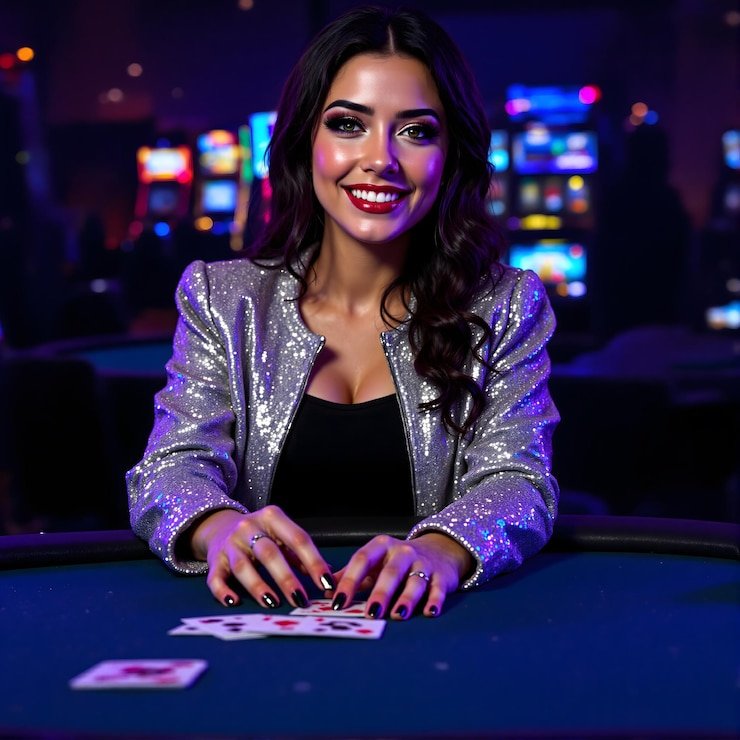Ruang live casino Vivo bernuansa neon